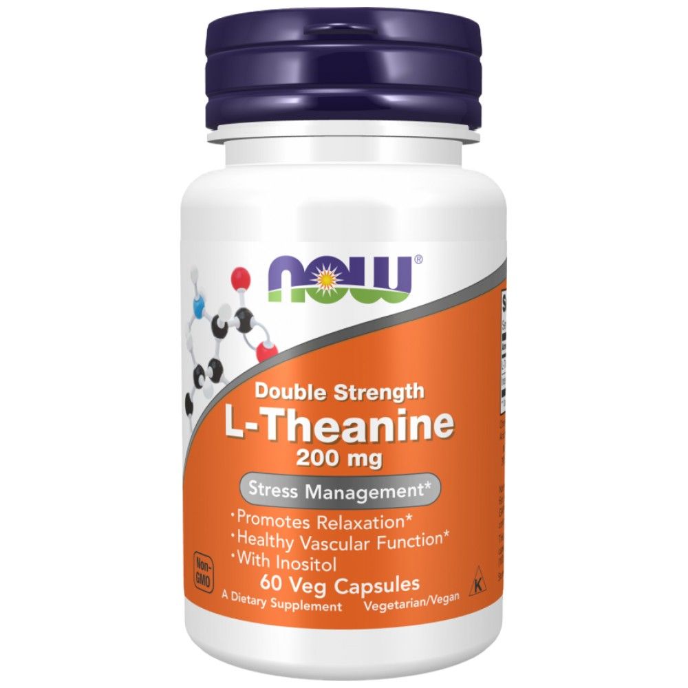 L-Theanine 200 mg / Double Strength - 60 capsules