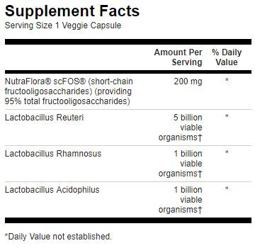 L. Reuteri Plus with L. Rhamnosus, L. Acidophilus and FOS 30 capsules