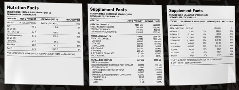 La Gainer | Hmotnostní zisk s vysokým obsahem bílkovin s bylinkovým komplexu Creatine & Men - 6800 gramů