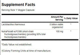 Lactobacillus Rhamnosus with FOS 5 Billion CFU - 60 capsules