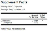 Lactobacillus Acidophilus 2 Billion CFU 250 capsules