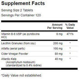 Lecithin, Kelp, B-6, & Cider Vinegar 428 mg - 240 Tablets
