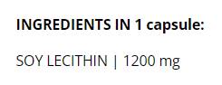 Lecitin | Sójový lecitin 1200 mg - 90 tobolek