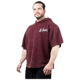 Legal Power Stone Wash Rag Top Hoodie ''Boston'' / Hooded Top / Red - Red