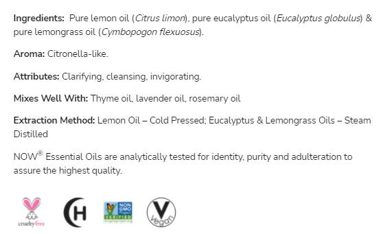 Směs citronového a eukalyptového oleje - 30 ml