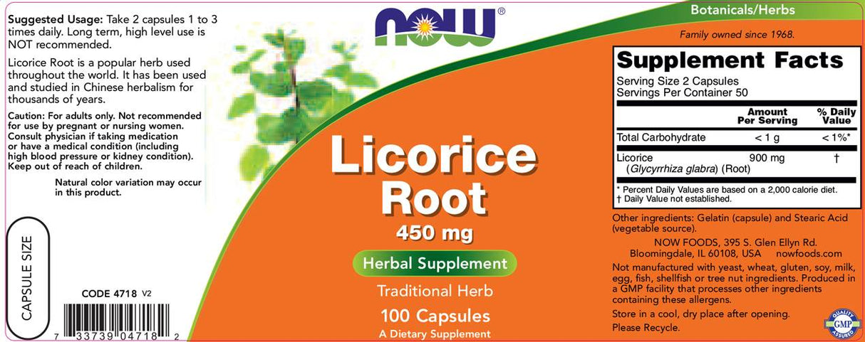 Licorice Root 450 mg - 100 Kapselen