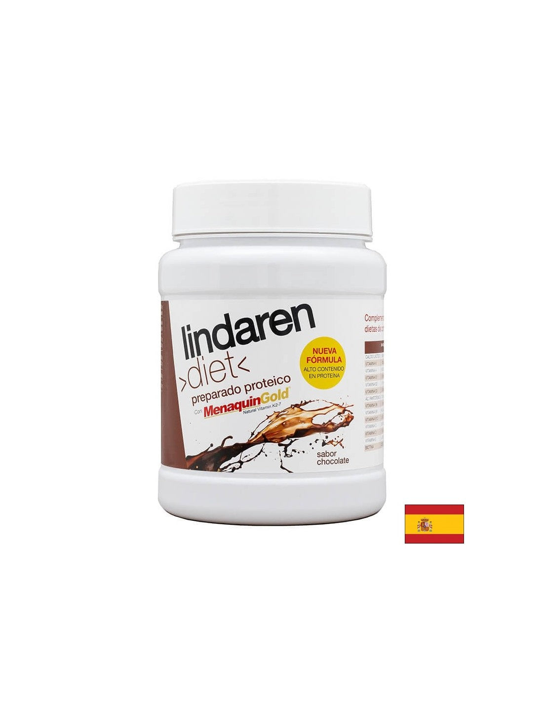 Para dietas agotadoras para bajar de peso - lindaren - fórmula dietética con proteínas, vitaminas y calcio - polvo, 225 g con sabor a chocolate