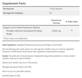 Lion's Mane 500 mg | Wykonane z grzybów lwa ekologicznego - 60 kapsułek