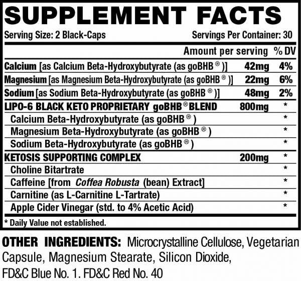 Lipo 6 Black / Keto - 60 capsules