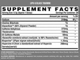 Lipo 6 Black Training / Pre-Workout - 264 grams