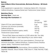 Lipo-6 Black Ultra Concentrate | Extreme Potency 60 capsules
