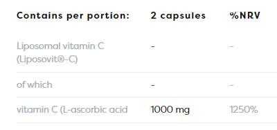Liposomal Vitamin C 1000 mg - 120 capsules