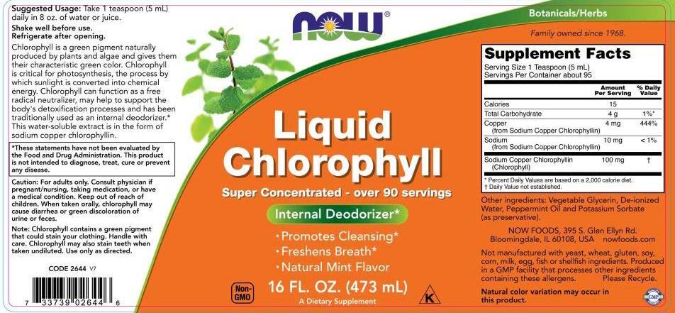Kapalina chlorofyl a máta - 473 ml