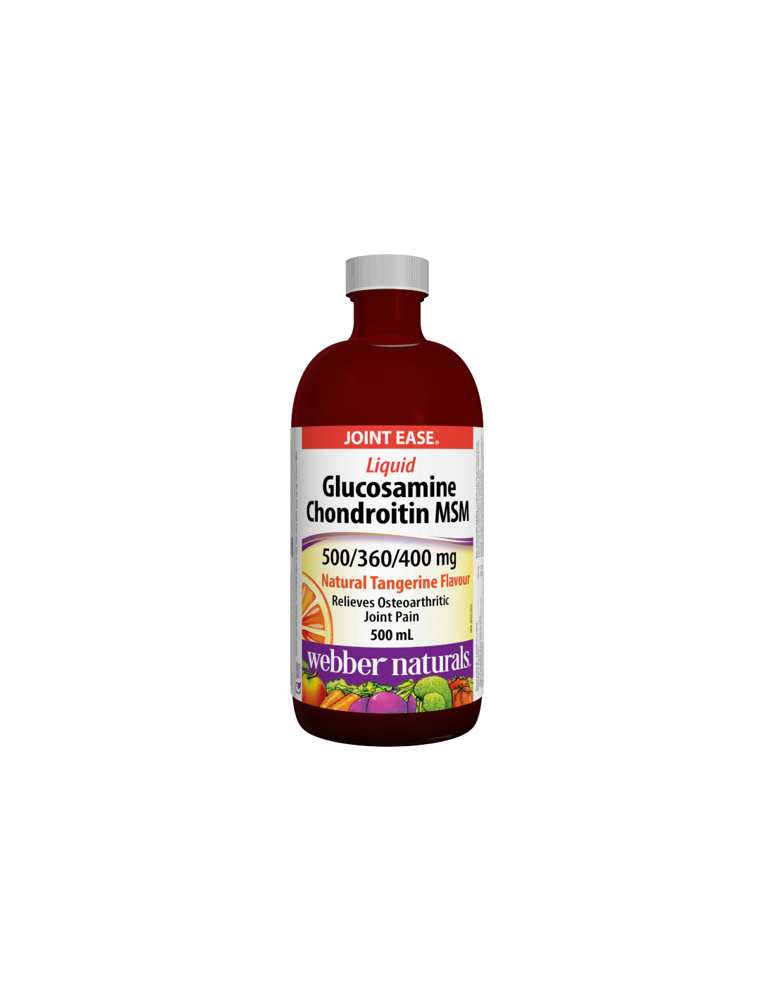 Skystas gliukozamino chondroitin MSM - skystas gliukozaminas, chondroitinas ir MSM, 500 ml, oranžinė ir mandarinų skoniai
