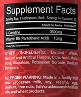 Vloeibare L-carnitine 3500 mg 450 ml