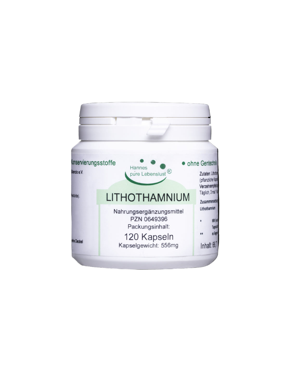 Lithothamnium - litotanium (raudoni dumbliai), 120 kapsulės