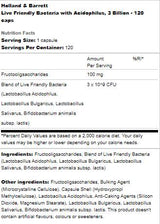 Live Friendly Bacteria | With Acidophilus Chewable 120 capsules