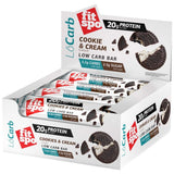 LoCarb Protein Bars | Keto Friendly Cookies & Cream - 12 x 60 grams