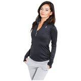Sudadera para mujeres/manga larga 01 LW Half -Zip - Negro