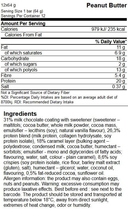 Low Sugar Protein Bar - 64 grams