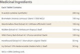 Lung, Bronchial and Sinus Health 650 mg 45 Tablets