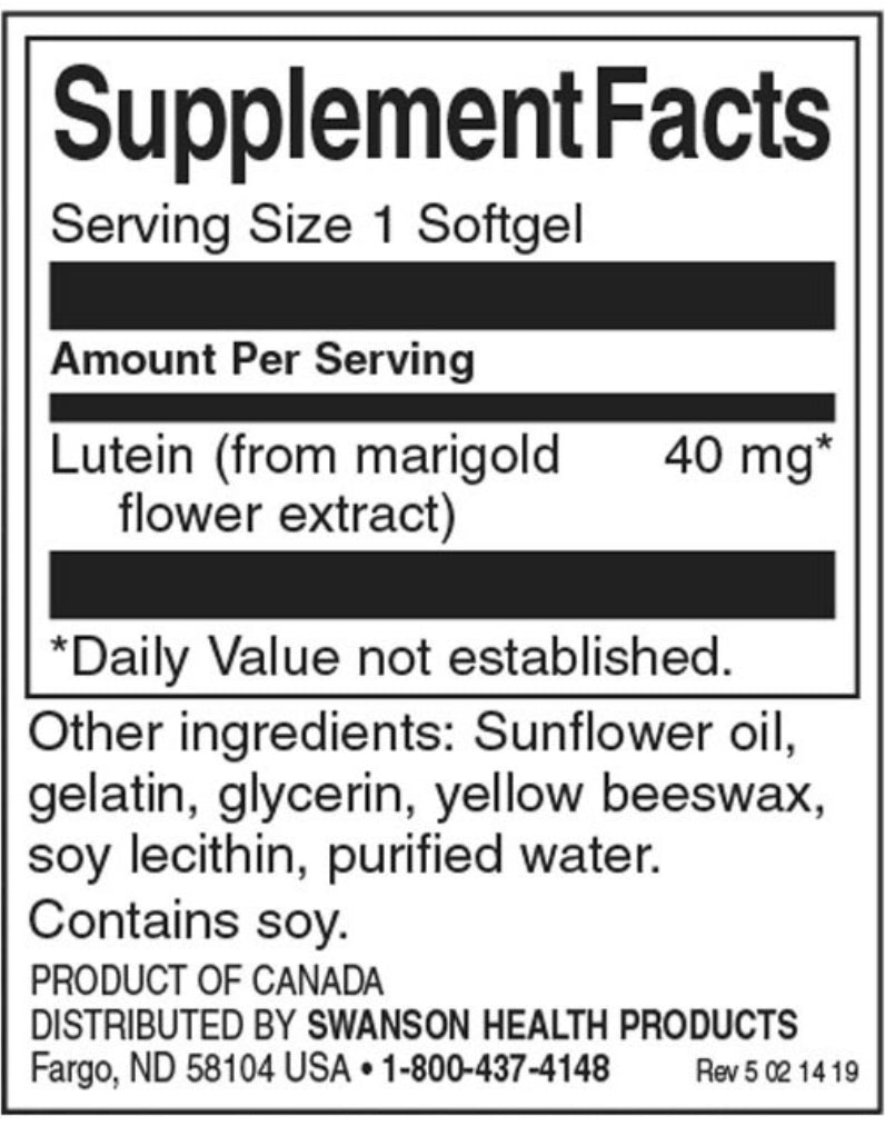 Lutein 40 mg - 60 softgelů