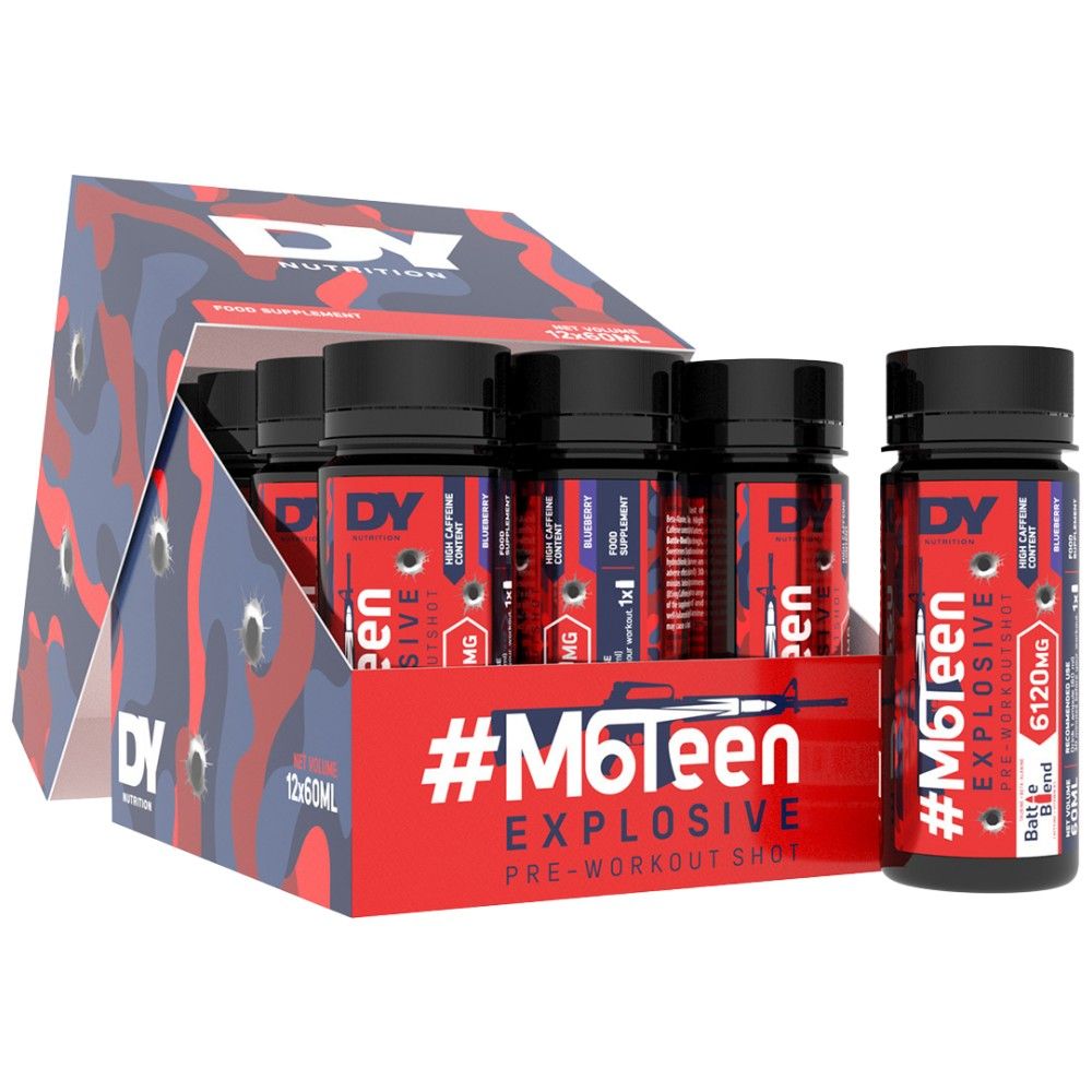 M6 jaar explosief / pre -workout shot - 12 x 60 ml