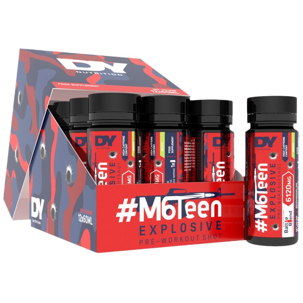 M6 jaar explosief / pre -workout shot - 12 x 60 ml