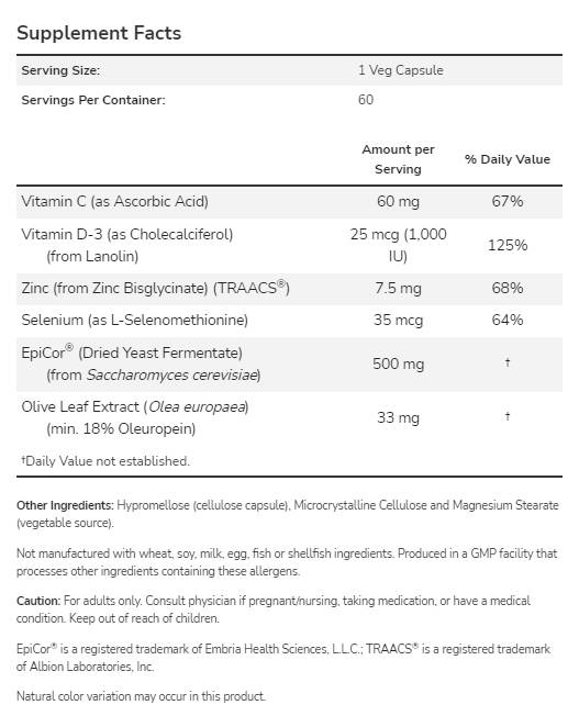 EpiCor® Plus Immunity - 60 капсули