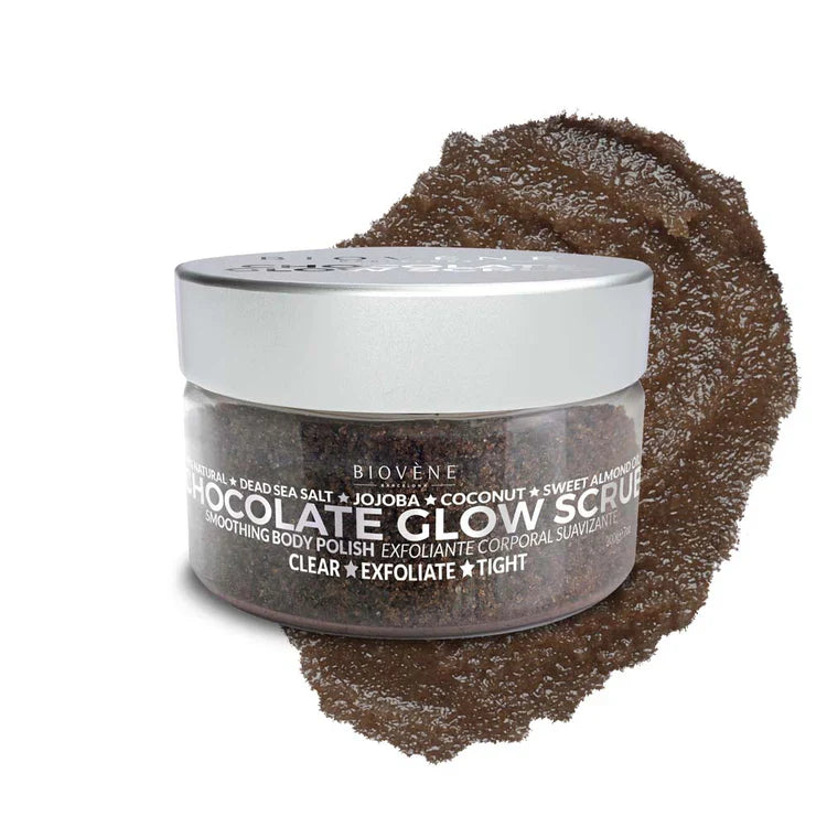 Chocolate glow scrub to smooth and nourish the skin 200 g