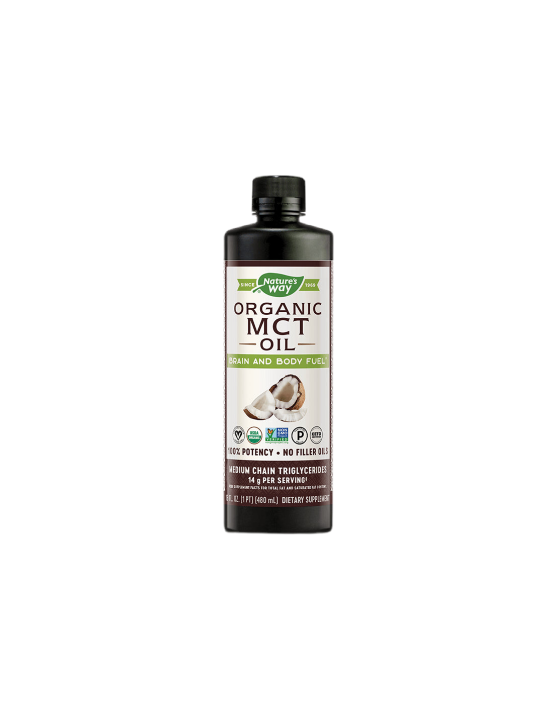 MCT Oil 100% Organic - 480 ml