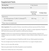 MK-7 Vitamina K-2 300 mcg | Força extra Menaq7® - 60 cápsulas