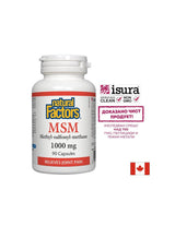 MSM - Metylo-Sulfonylo-Metan 1000 mg x 90 kapsułek <tc>Natural Factors</tc>