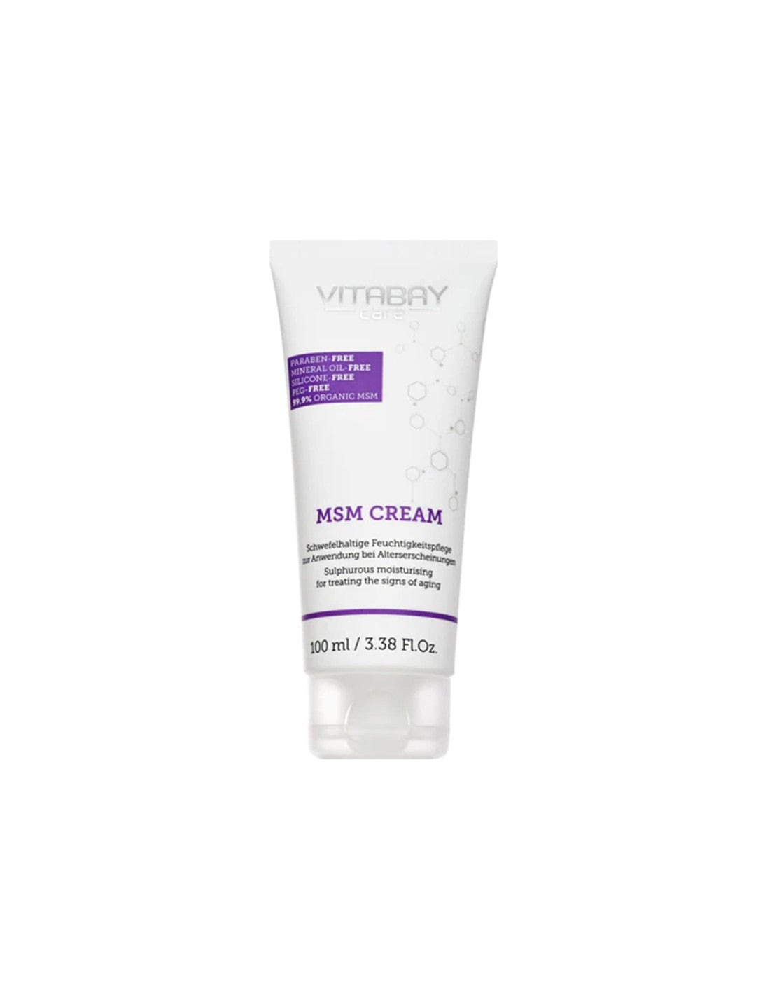 MSM (methyl sulfonyl methane), face and body cream x 100 ml