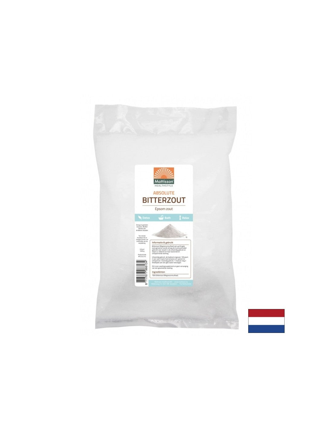 Sal de epsom (sulfato de magnesio), 1 kg