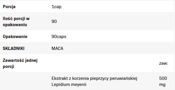 Maca 500 mg - 90 capsules
