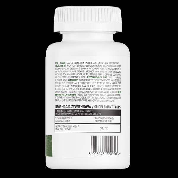 Maca 500 mg - 90 tablets