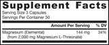 MagMind | Magnesium L-Threonate Magtein® 90 капсули