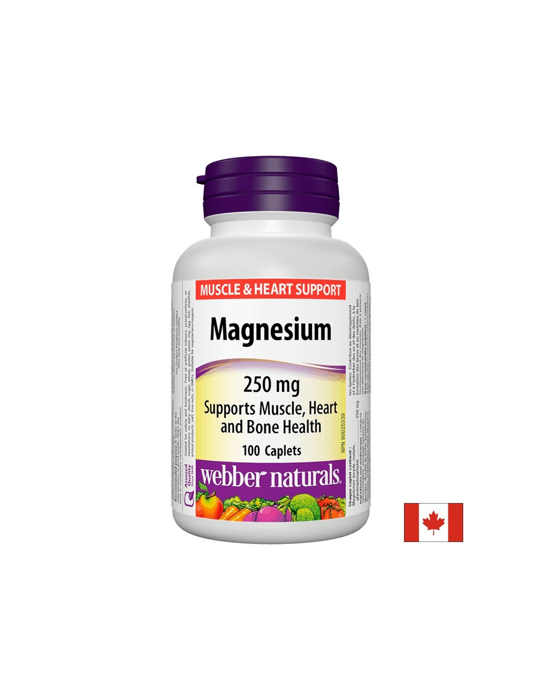 Magnesium / Magnesium 250 mg x 100 Caplets Webber Naturs