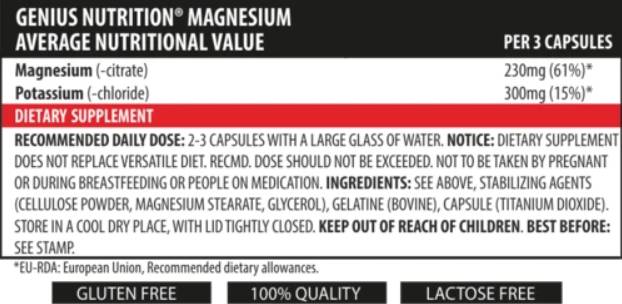 Magnesium - 90 capsules