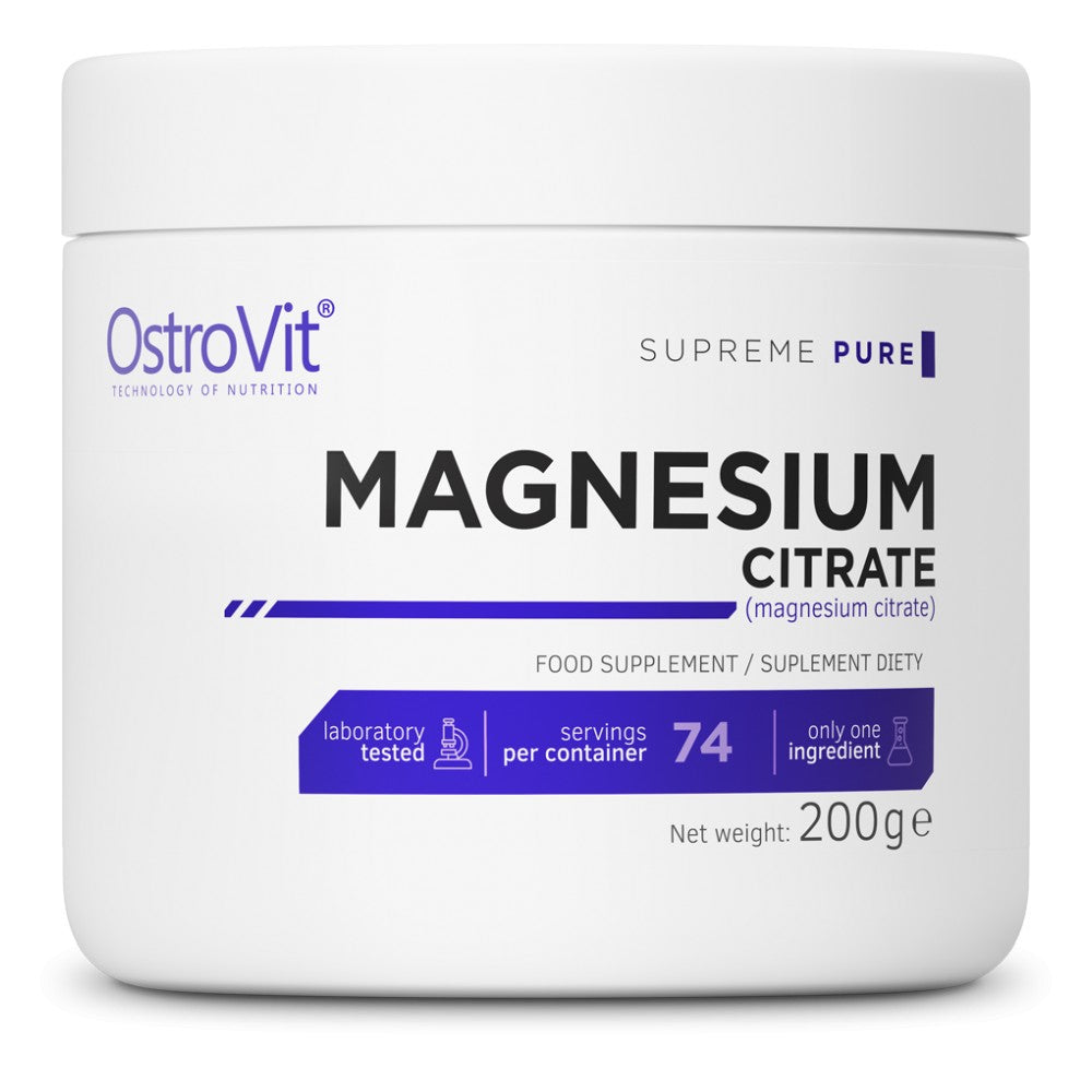 Magnesium Citrat Pudder 200 Gramm