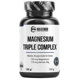 Complejo triple de magnesio | con malato, bisglicinado y citrato - 180 cápsulas