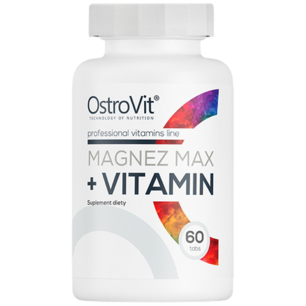 Magnez MAX + Vitamin 60 Tablets