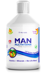 Man multivitamines voor mannen met collageen 1497 mg - 147 actieve ingrediënten /500 ml /