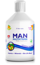 Man multivitamines voor mannen met collageen 1497 mg - 147 actieve ingrediënten /500 ml /