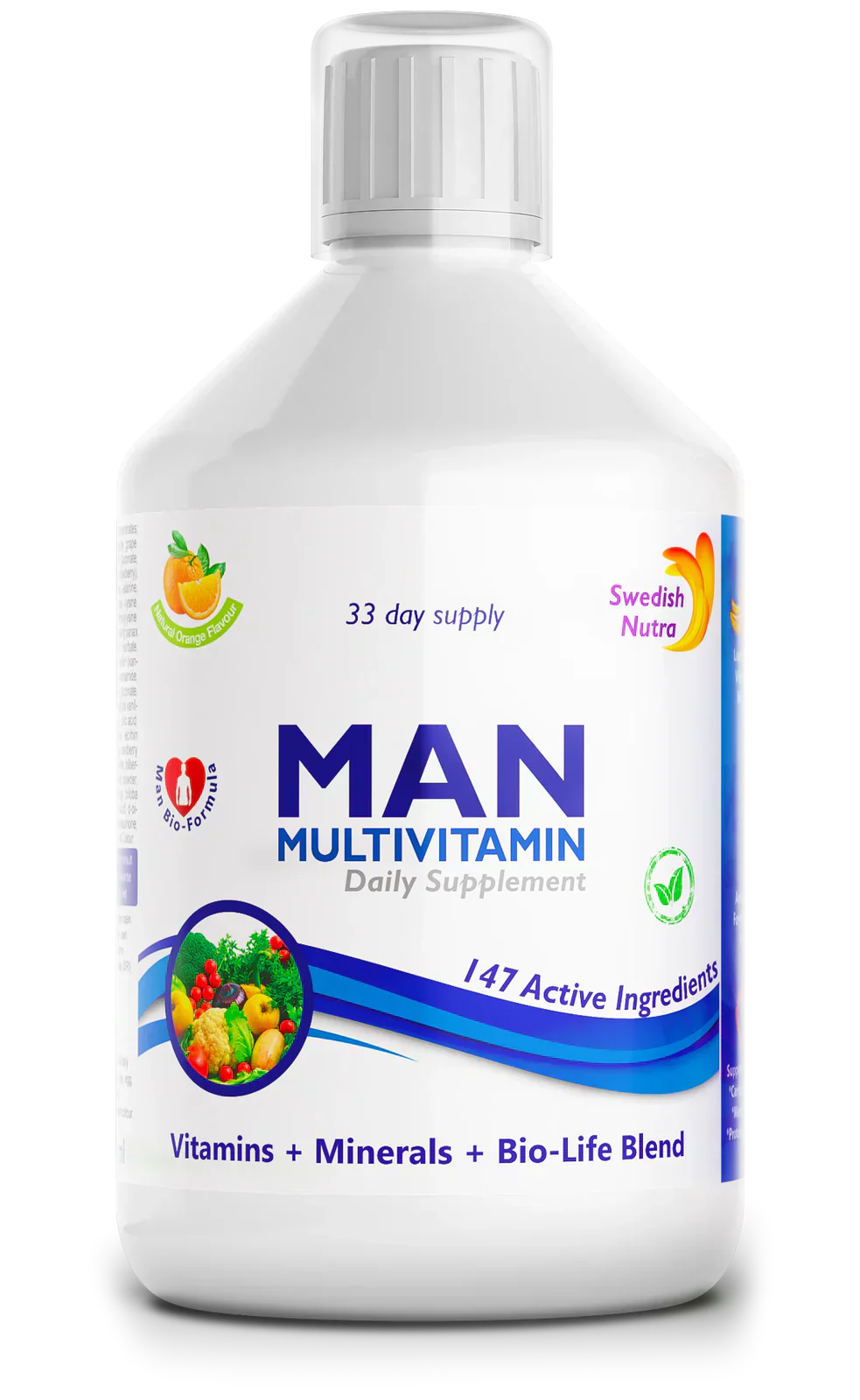 Man multivitamines voor mannen met collageen 1497 mg - 147 actieve ingrediënten /500 ml /