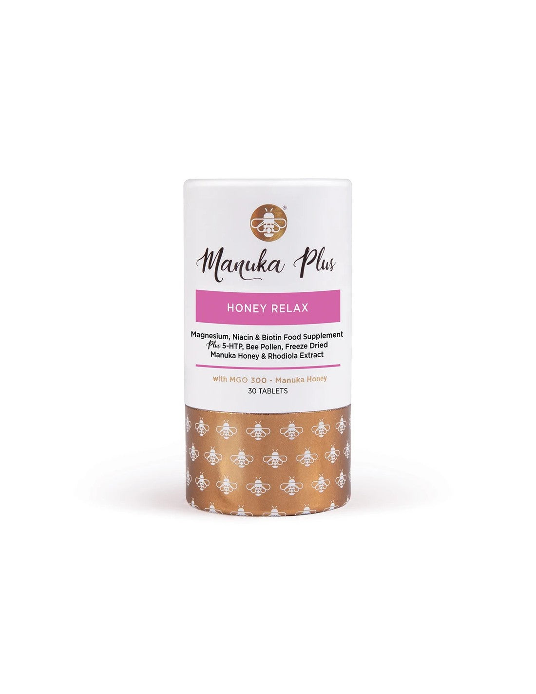 Manuka Plus® Honey Relax/ Formule voor vermoeidheid en moe van Manuka MGO 300 x 30 tabletten Honing