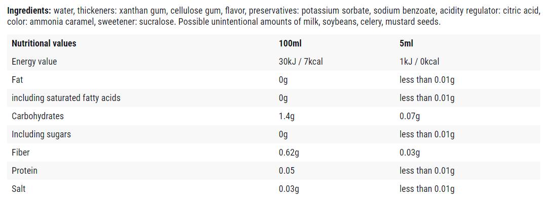 Klevo / 0 kalorijų sirupas - 500 ml