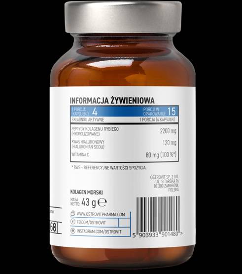 Mořský kolagen 550 mg 60 tobolek