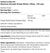 Maximale sterkte ginkgo biloba 120 mg - 100 capsules